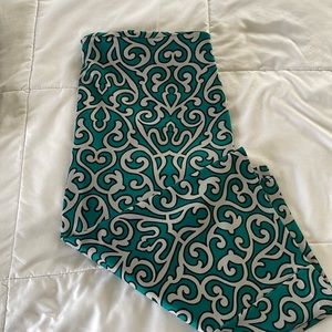 Knee length teal grey skirt NY&cmpy